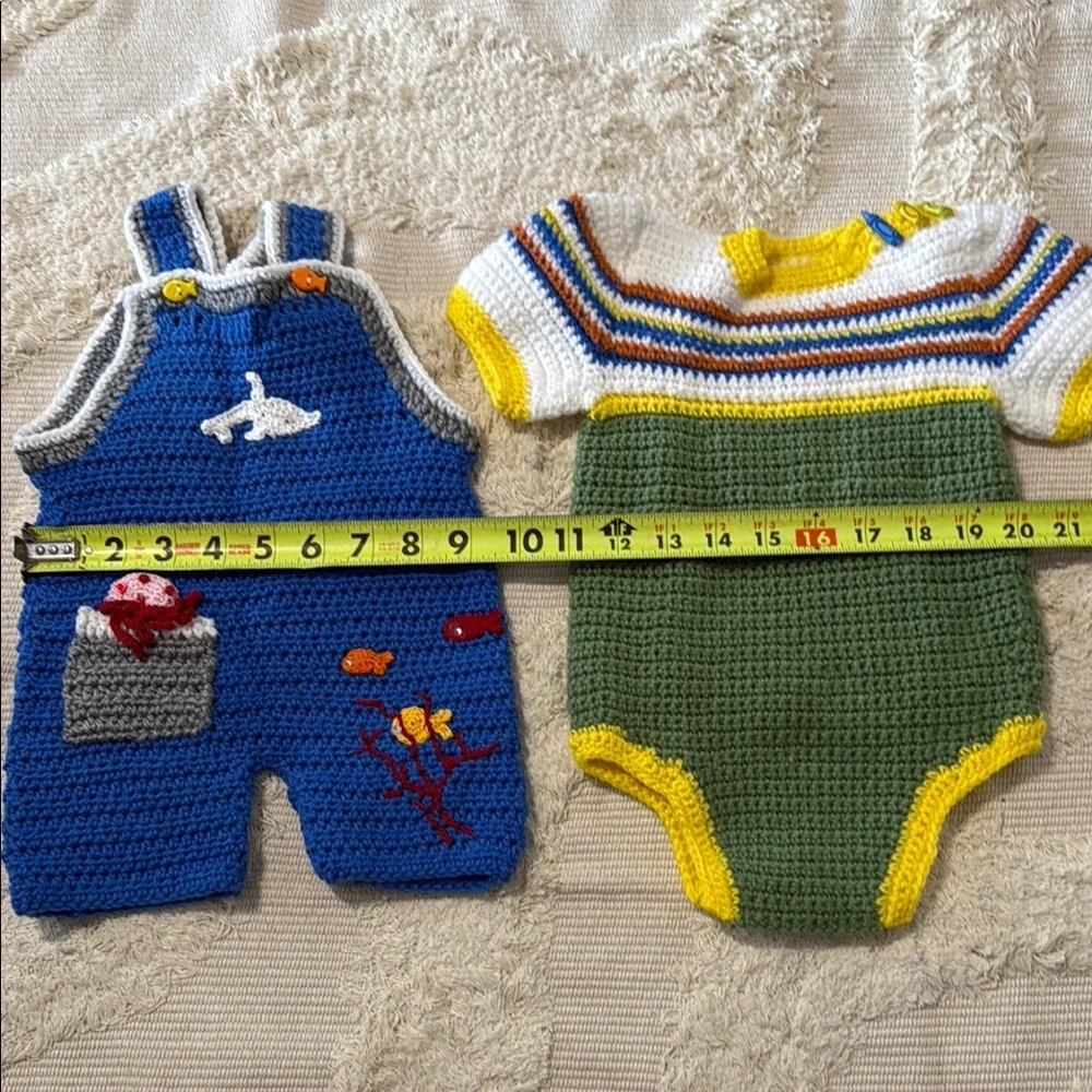 Handmade Crochet Baby Outfit